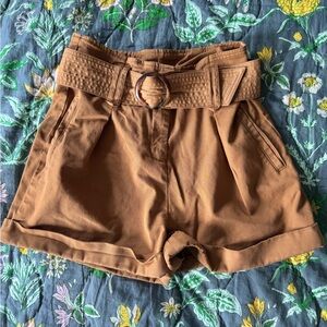 Sézane Rome Shorts | Size 6 | Caramel